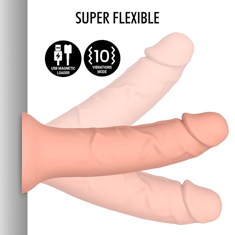 ASHER ORIGINAL DILDO M - VIBRATOR COMPATIBLE WITH WATCHME WIRELESS TECHNOLOGY