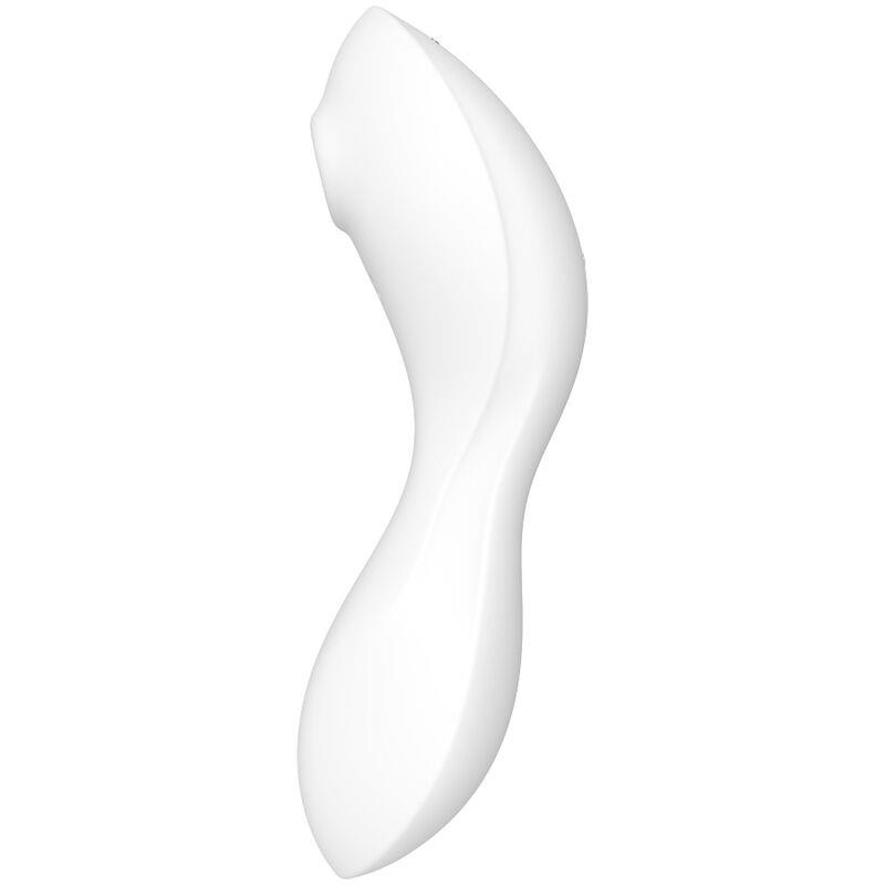 CURVY TRINITY 5 STIMULATOR ZRAČNEGA PULZA IN VIBRATOR APLIKACIJA BELE BARVE