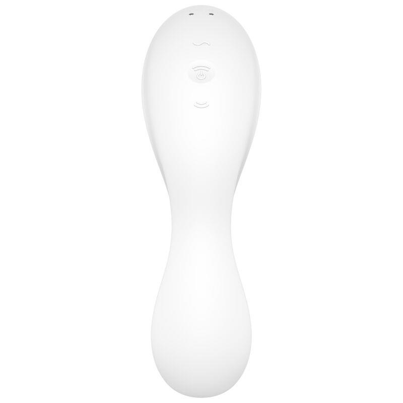 CURVY TRINITY 5 STIMULATOR ZRAČNEGA PULZA IN VIBRATOR APLIKACIJA BELE BARVE