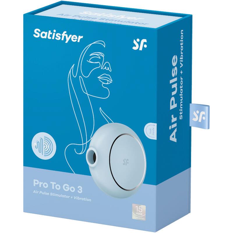 PRO TO GO 3 DVOJNI AIR PULSE STIMULATOR & VIBRATOR ČRN