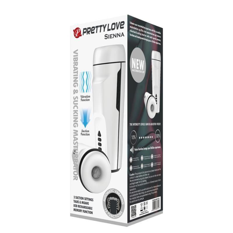 SIENNA VIBRATING MALE MASTURBATOR. VOICE AND STIMULATING WAVES