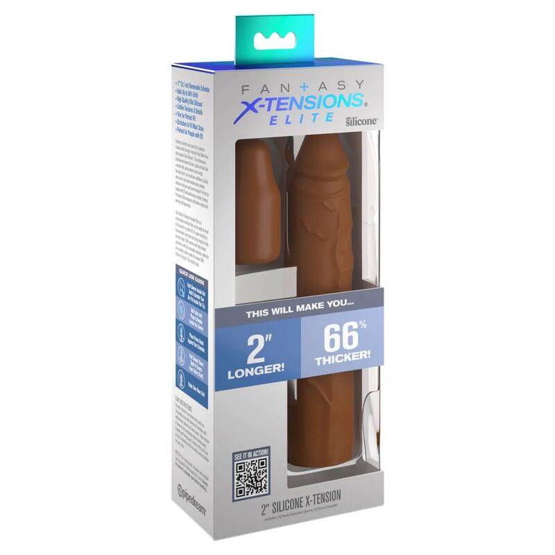 PIPEDREAMS SLEEVE 20,32 CM + 5,00 CM INCH PLUG KARAMEL