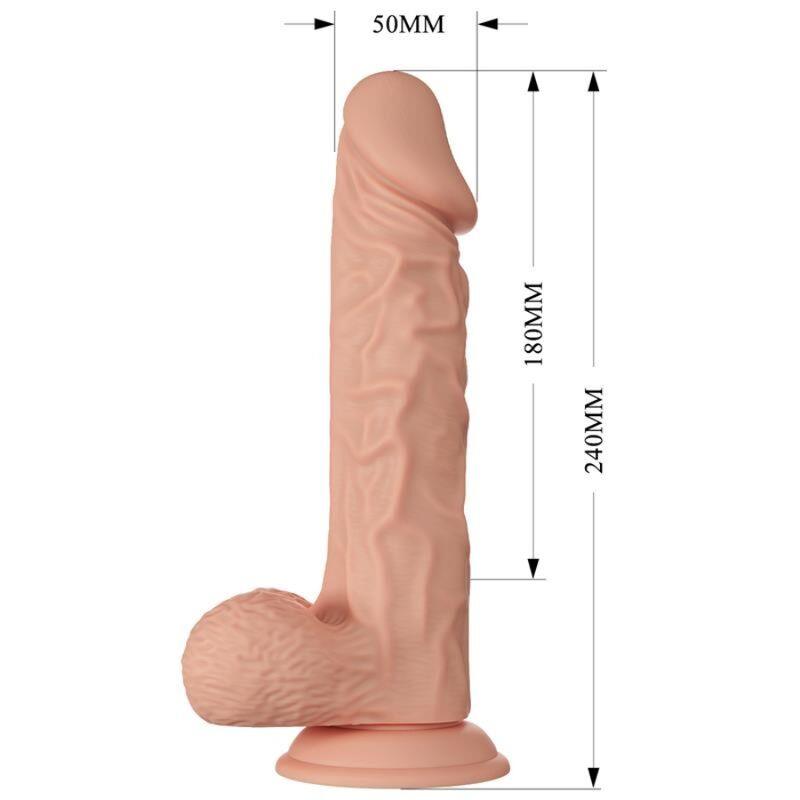 BEAUTIFUL ENCOUNTER BURAQ FLEXIBLE REALISTIC DILDO 24 CM NATURAL