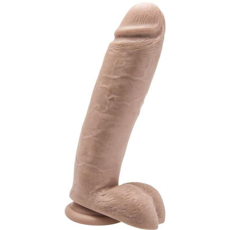 DILDO 25,5 CM S JAJCIMA KOŽA