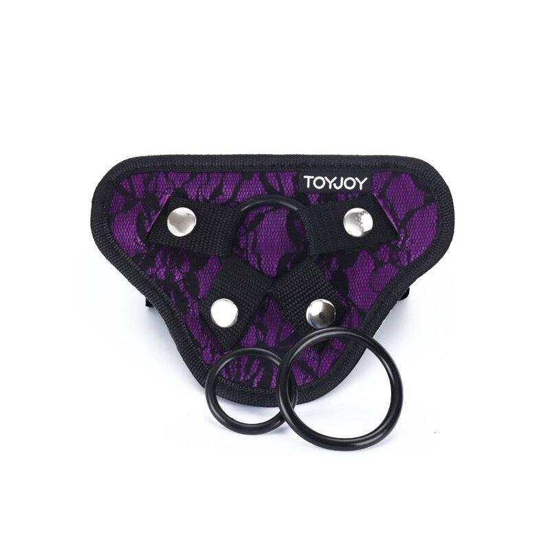 STRAP-ON LACE HARNESS PURPLE