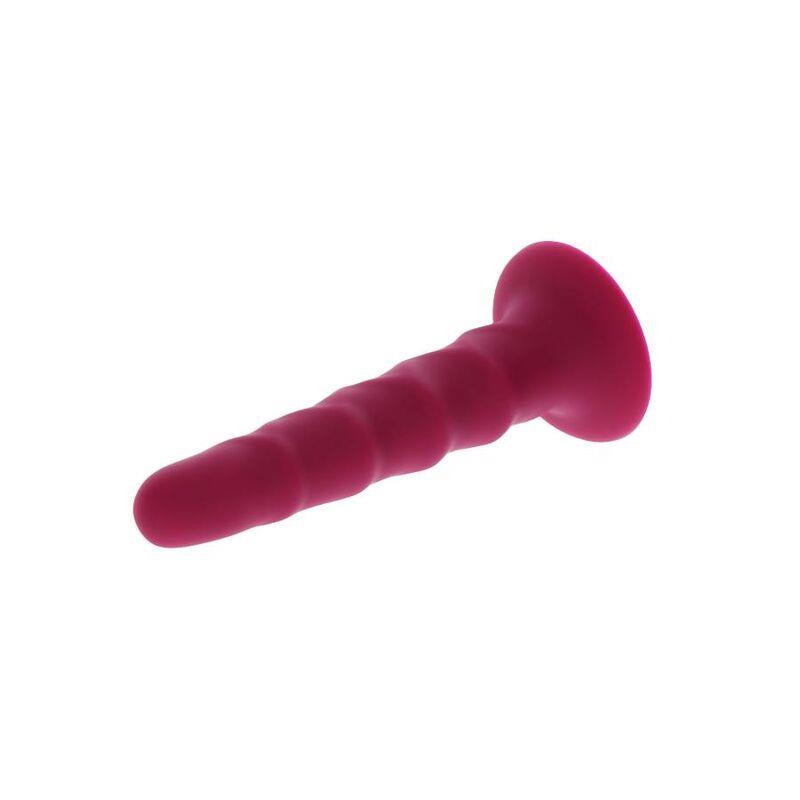 RIBBED DONG 12 CM RED