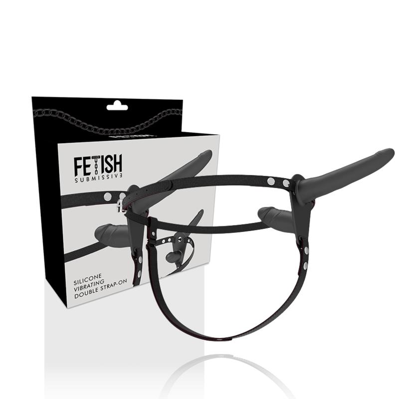 DOUBLE PENETRATION BLACK VIBRATOR