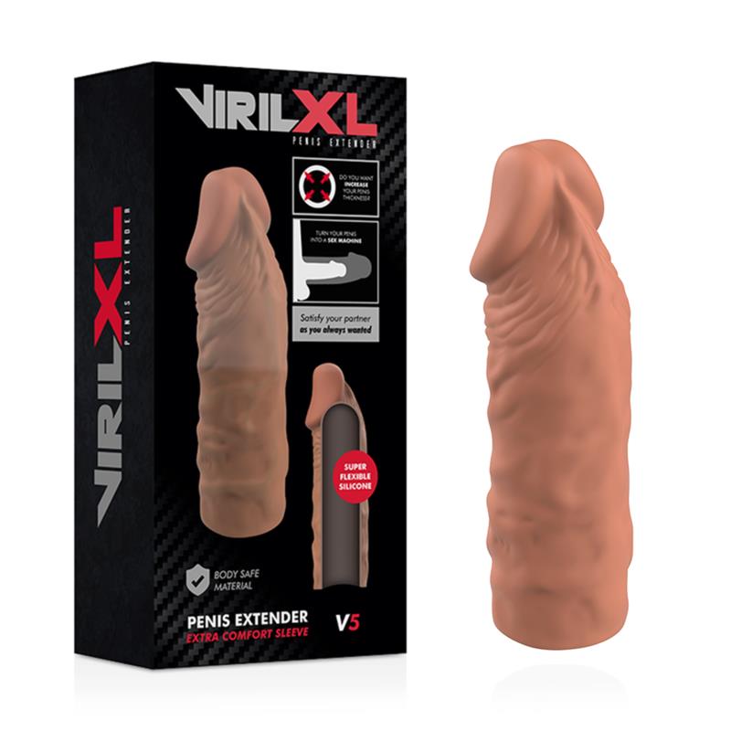LIQUID SILICONE V5 BROWN PENIS EXTENSION