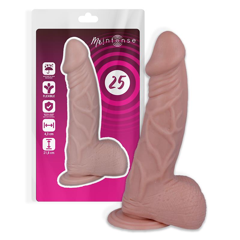 25 REALISTIC COCK 21.8 CM -O- 4.3 CM