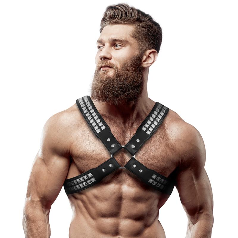 MOŠKA CROSS-OVER ECO-LEATHER HARNESS WITH RIVETS