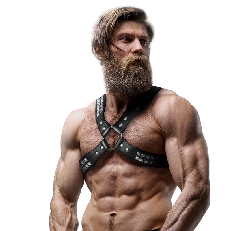 MOŠKA CROSS-OVER ECO-LEATHER HARNESS WITH RIVETS