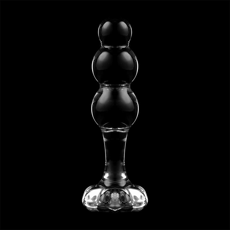 MODEL 1 ANALNI ČEP BOROSILIKATNO STEKLO ČISTO 10.5 CM -O- 3 CM