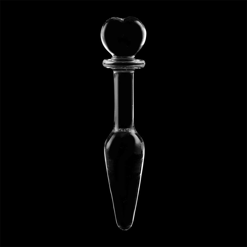MODEL 7 ANAL PLUG BOROSILICATE GLASS CLEAR 13.5 CM -O- 3 CM