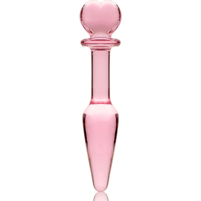 MODEL 7 ANAL PLUG BOROSILICATE GLASS CLEAR 13.5 CM -O- 3 CM