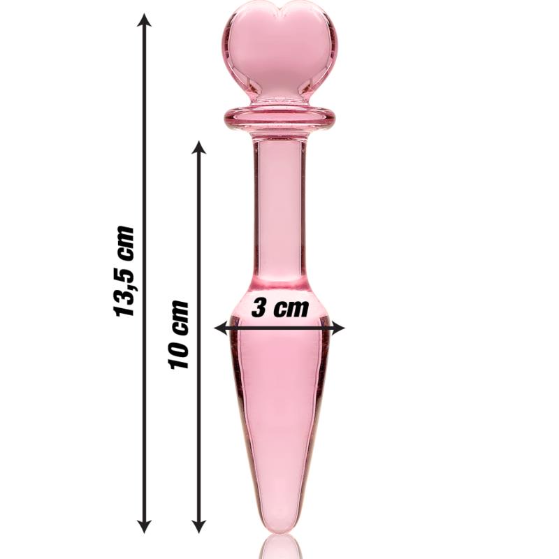 MODEL 7 ANAL PLUG BOROSILICATE GLASS CLEAR 13.5 CM -O- 3 CM
