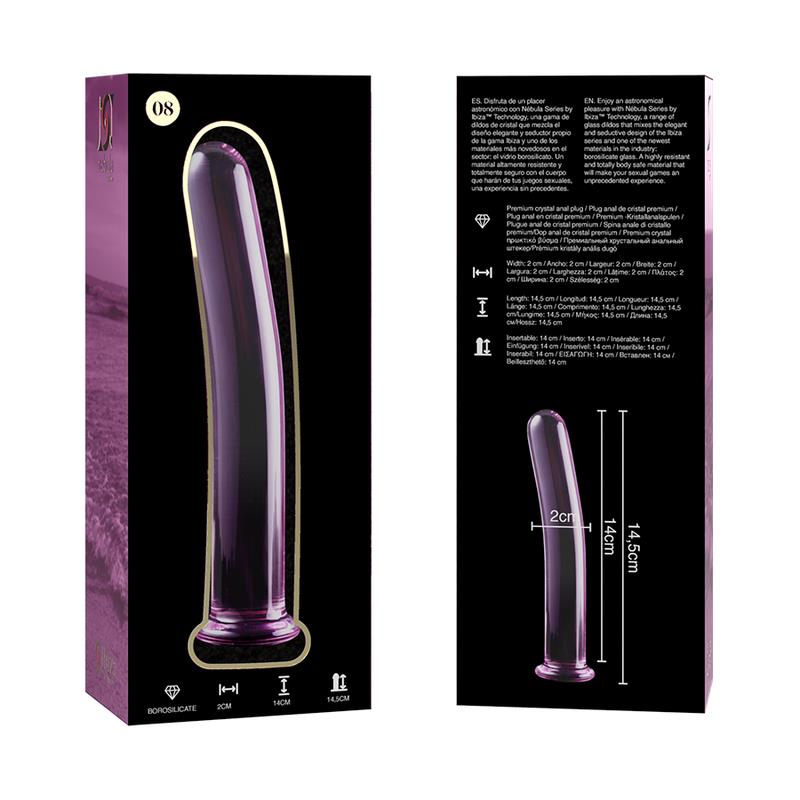 MODEL 8 DILDO BOROSILIKATNO STAKLO PROZIRNO 14.5 CM -O- 2 CM