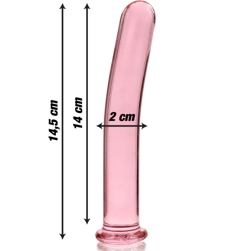 MODEL 8 DILDO BOROSILIKATNO STAKLO PROZIRNO 14.5 CM -O- 2 CM