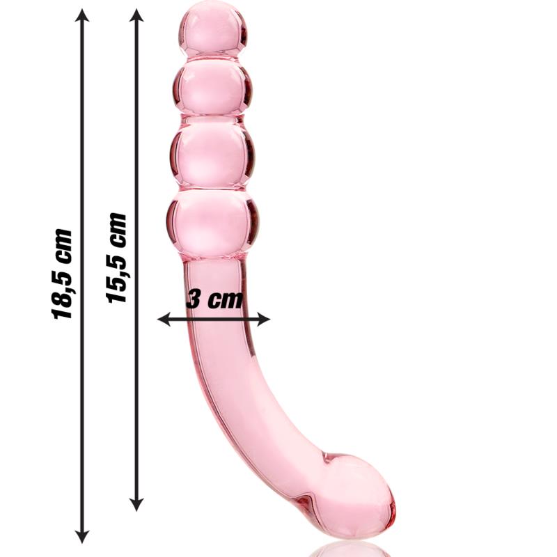 MODEL 14 DILDO OD BOROSILIKATNOG STAKLA PROZIRNO 18.5 CM -O- 3 CM