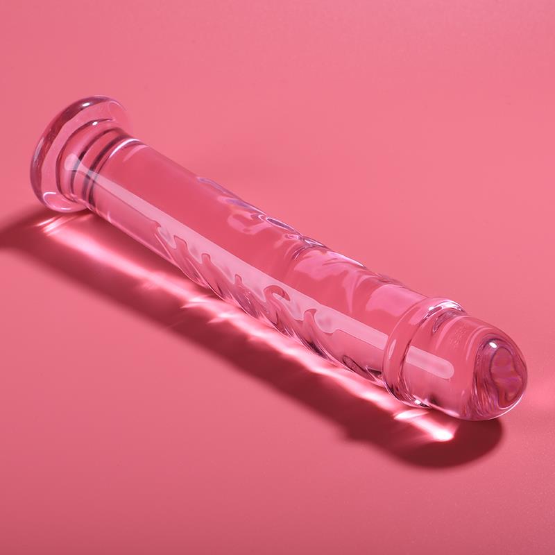 MODEL 16 DILDO BOROSILIKATNO STEKLO JASNO 18.5 CM -O- 3 CM
