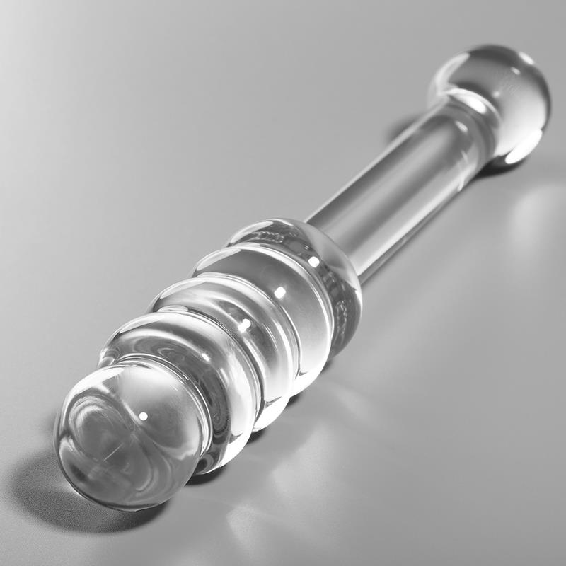 MODEL 20 DILDO OD BOROSILIKATNOG STAKLA PROZIRNO 20.5 CM -O- 3 CM