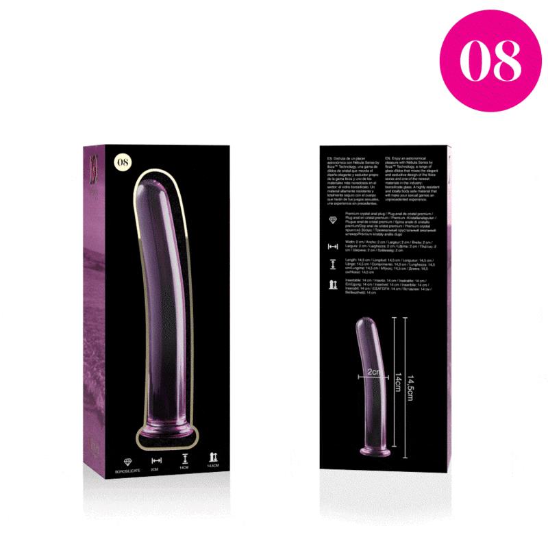 MODEL 8 DILDO BOROSILIKATNO STAKLO PROZIRNO 14.5 CM -O- 2 CM