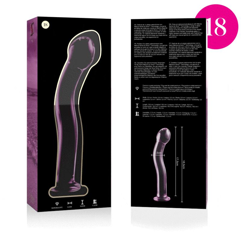 MODEL 18 DILDO OD BOROSILIKATNOG STAKLA PROZIRNO 18.5 CM -O- 3.5 CM