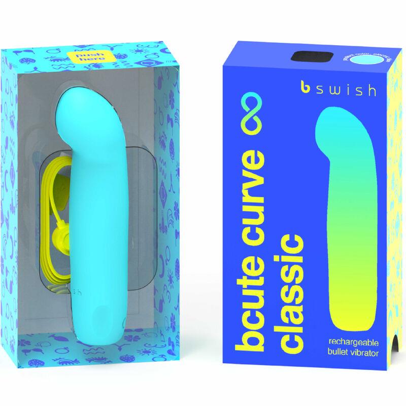 BCUTE CURVE INFINITE KLASIČNI POLNILNI VIBRATOR MODRA SILIKON