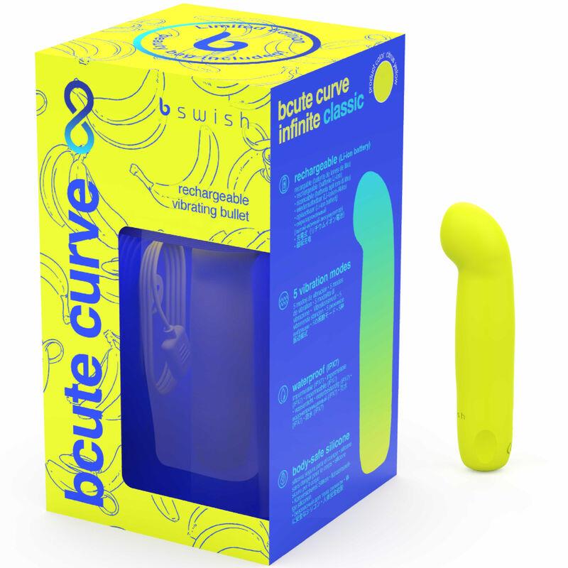 BCUTE CURVE INFINITE CLASSIC LIMITIRANA EDICIJA PUNJIVI SILIKONSKI VIBRATOR ŽUTI