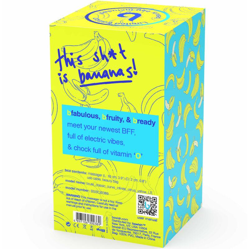BCUTE CURVE INFINITE CLASSIC LIMITIRANA EDICIJA PUNJIVI SILIKONSKI VIBRATOR ŽUTI