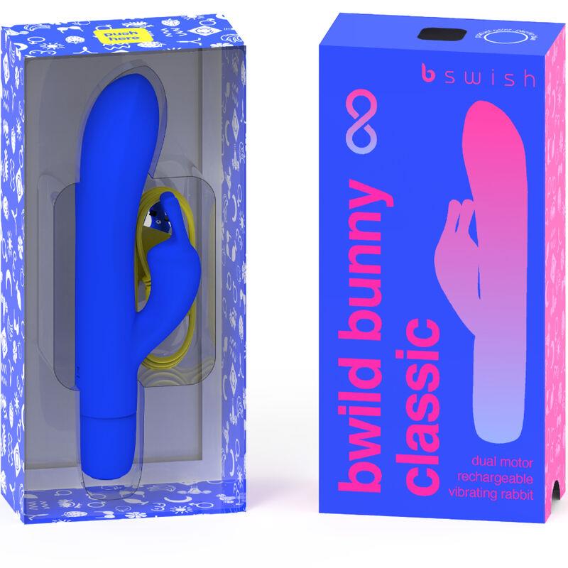 BWILD BUNNY INFINITE CLASSIC RECHARGEABLE VIBRATOR MODRA SILIKON