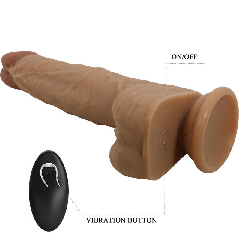 JONATHAN SILIKONSKI DILDO 3 VIBRACIJE + 3 MJERENJA UMEĆA DALJINSKO UPRAVLJANJE 21 CM