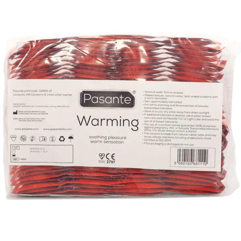 CONDOMS WARMING EFFECT BAG 144 UNITS