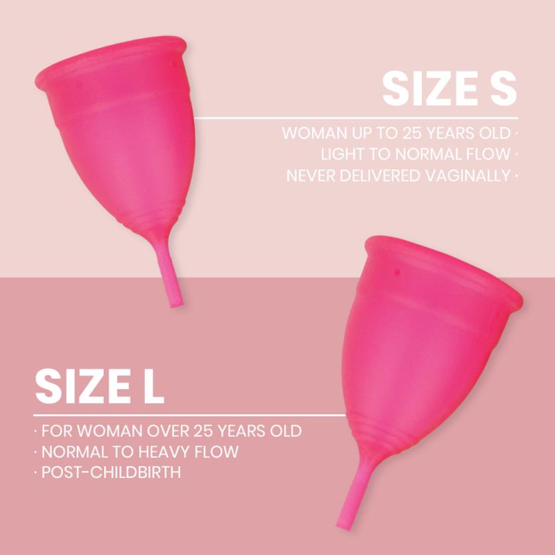MENSTRUAL CUP MEDICAL GRADE SILICONE - SIZE L