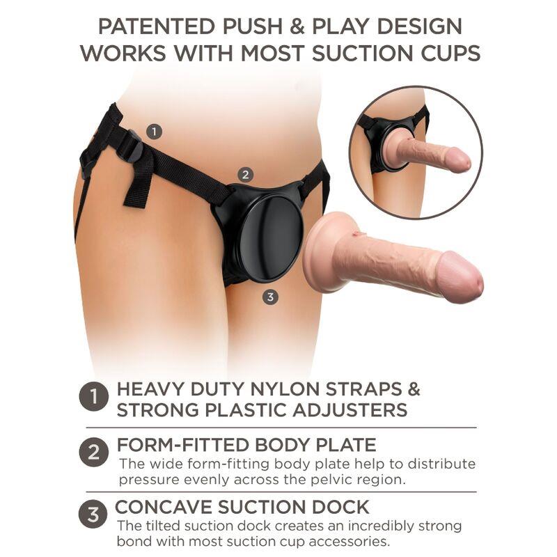 ELITE ADJUSTABLE HARNESS WITH DILDO 15.2 CM FOR BEGINNERS