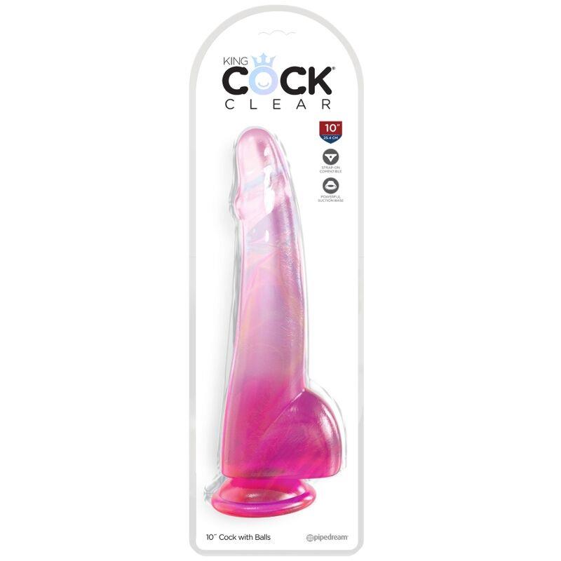 PROZOREN DILDO S TESTISKI 19 CM ROZA
