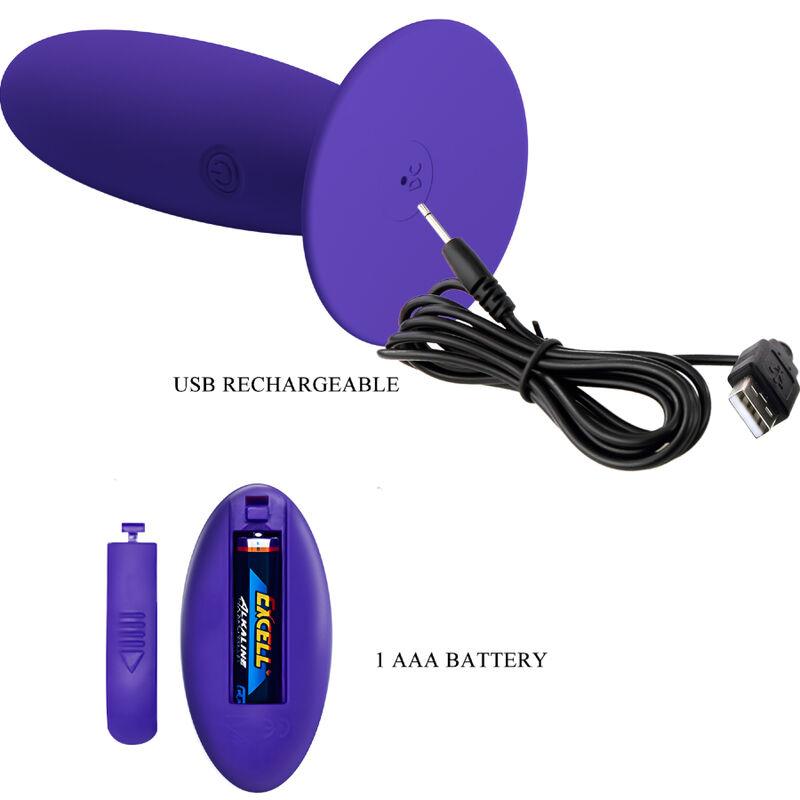 YOUTH PLUG ANAL VIBRATOR REMOTE CONTROL VIOLET