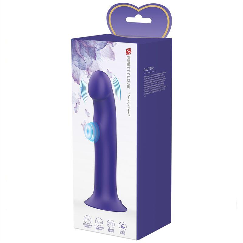 MURRAY YOUTH VIBRATING DILDO & RECHARGEABLE VIOLET