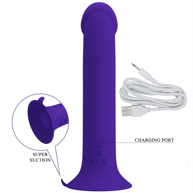 MURRAY YOUTH VIBRATING DILDO & RECHARGEABLE VIOLET