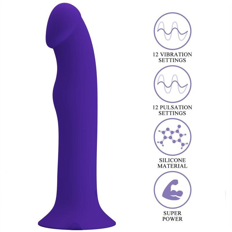 MURRAY YOUTH VIBRATING DILDO & RECHARGEABLE VIOLET