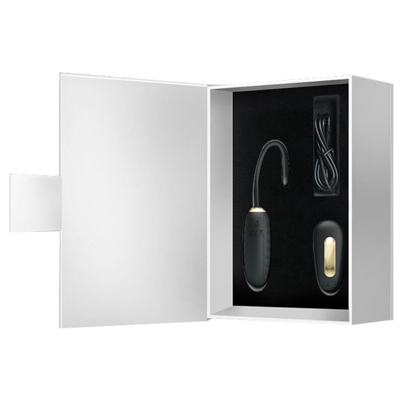 DOREEN LUXURY RECHARGEABLE VIBRATING EGG BLACK REMOTE CONTROL