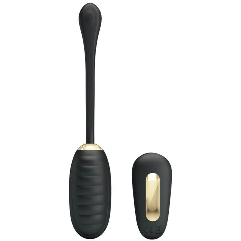DOREEN LUXURY RECHARGEABLE VIBRATING EGG BLACK REMOTE CONTROL