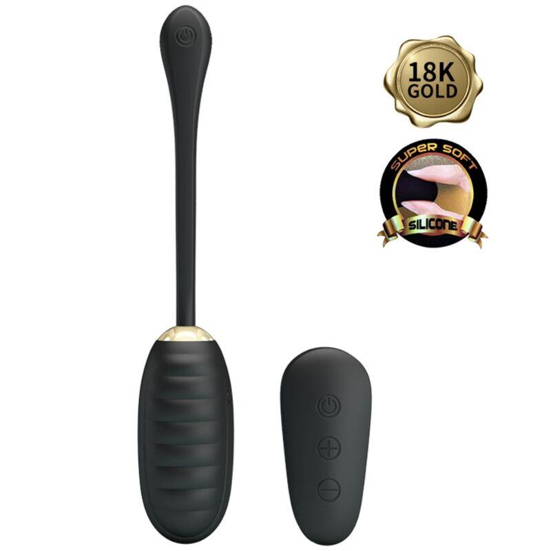 DOREEN LUXURY RECHARGEABLE VIBRATING EGG BLACK REMOTE CONTROL