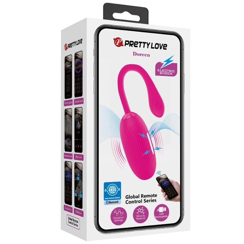 DOREEN RECHARGEABLE VIBRATING EGG MAGENTA REMOTE CONTROL