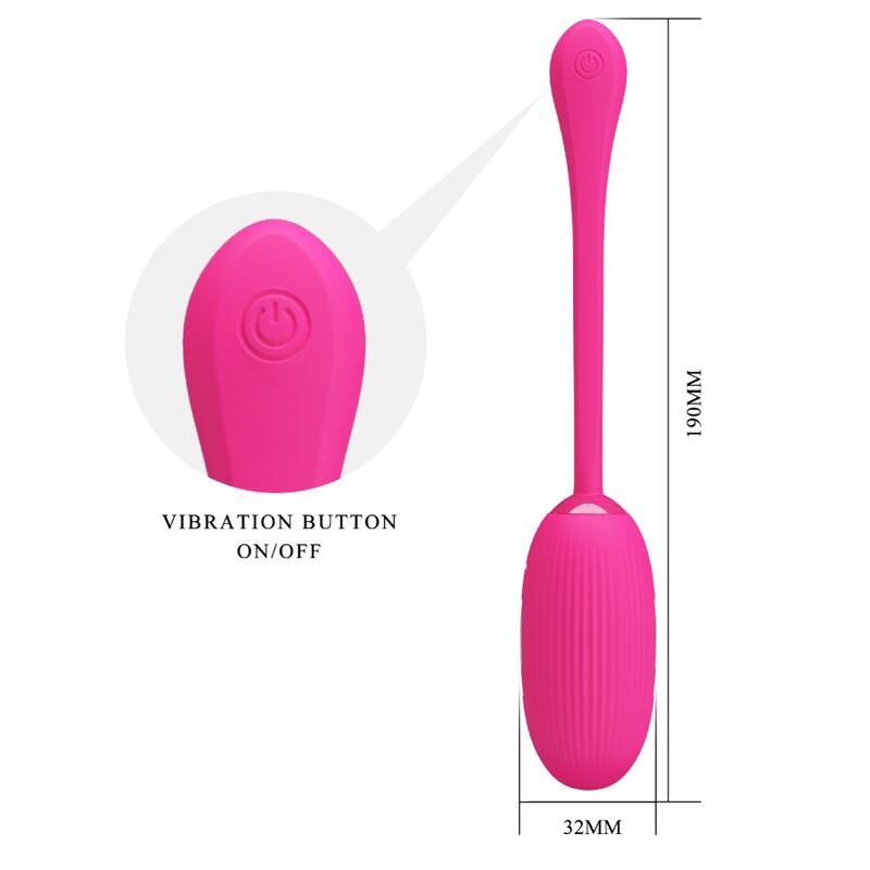 DOREEN RECHARGEABLE VIBRATING EGG MAGENTA REMOTE CONTROL