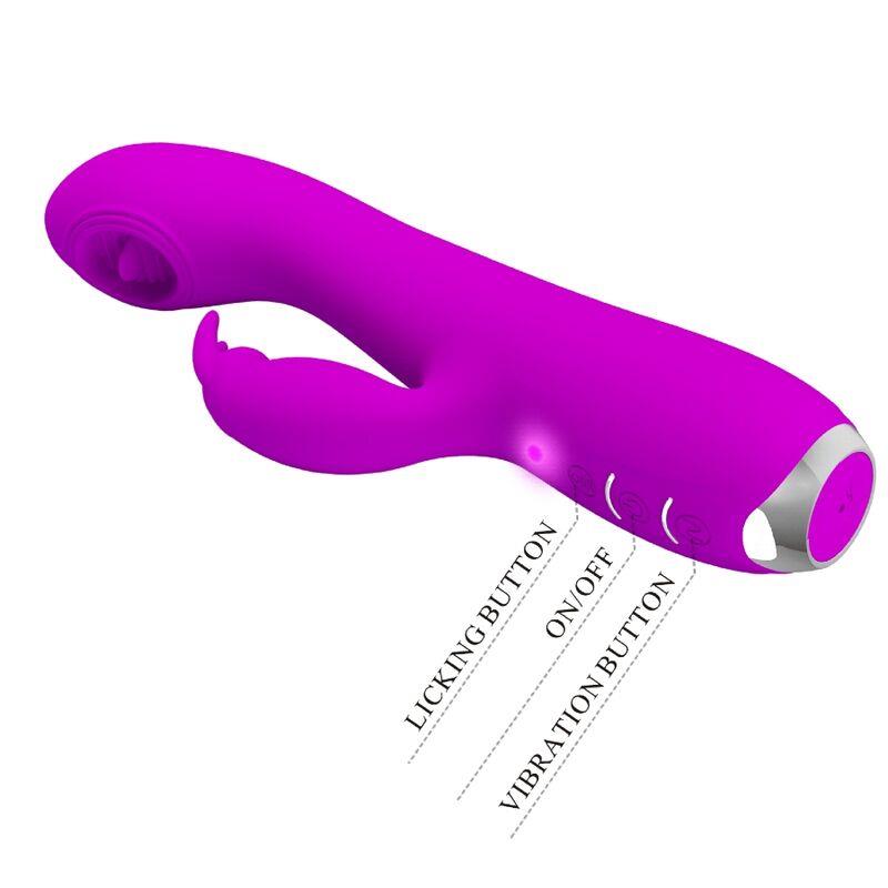 RACHEL RECHARGEABLE VIBRATOR WITH PURPLE SUCTION CUP