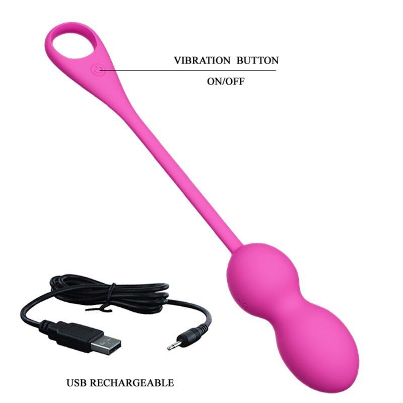ELVIRA PINK RECHARGEABLE VIBRATING BALLS