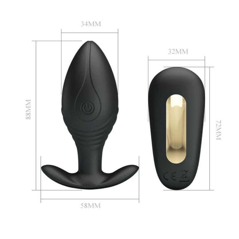 REGINA ANAL PLUG RECHARGEABLE VIBRATOR BLACK