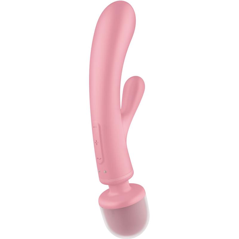 TRIPLE LOVER RABBIT VIBRATOR MASSAGER PINK
