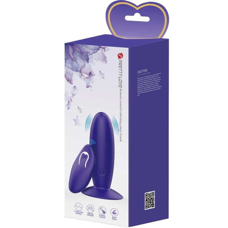 YOUTH PLUG ANAL VIBRATOR REMOTE CONTROL VIOLET