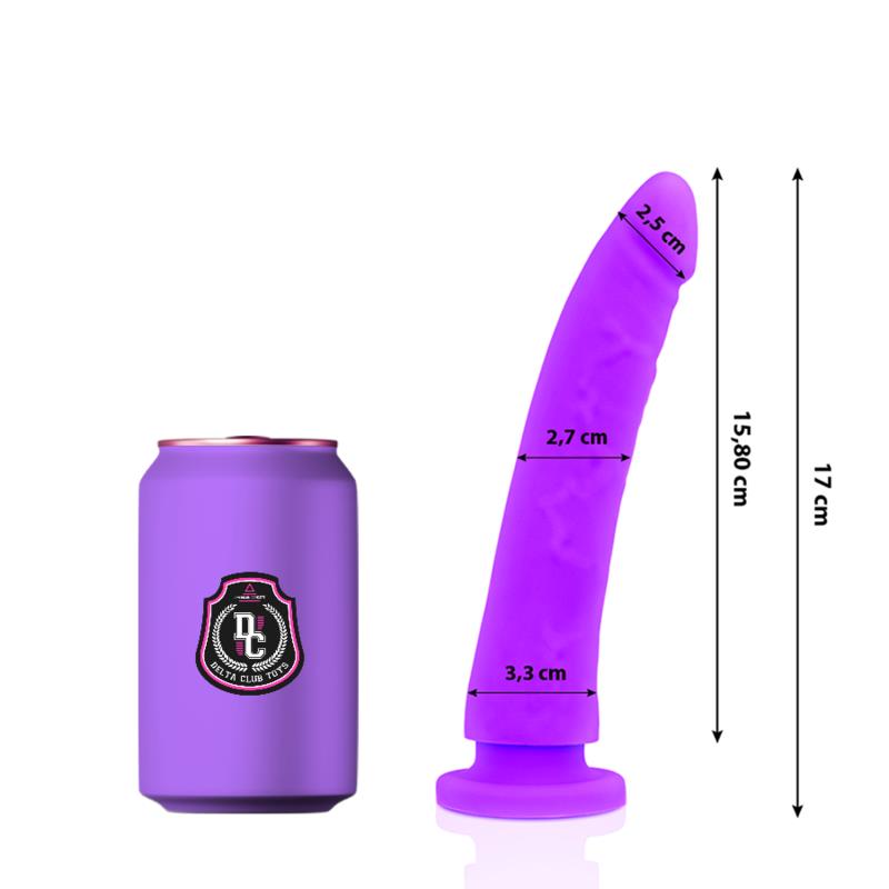 IGRAČE LILA DILDO MEDICINSKI SILIKON 17 CM -O- 3 CM
